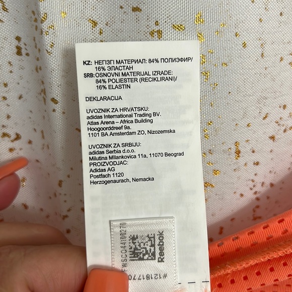 Reebok mesh Sport Tee - Picture 6 of 6